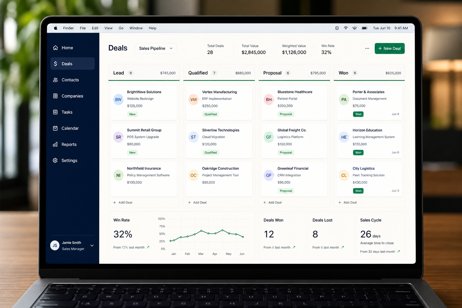 Sales CRM, rebuilt to fit